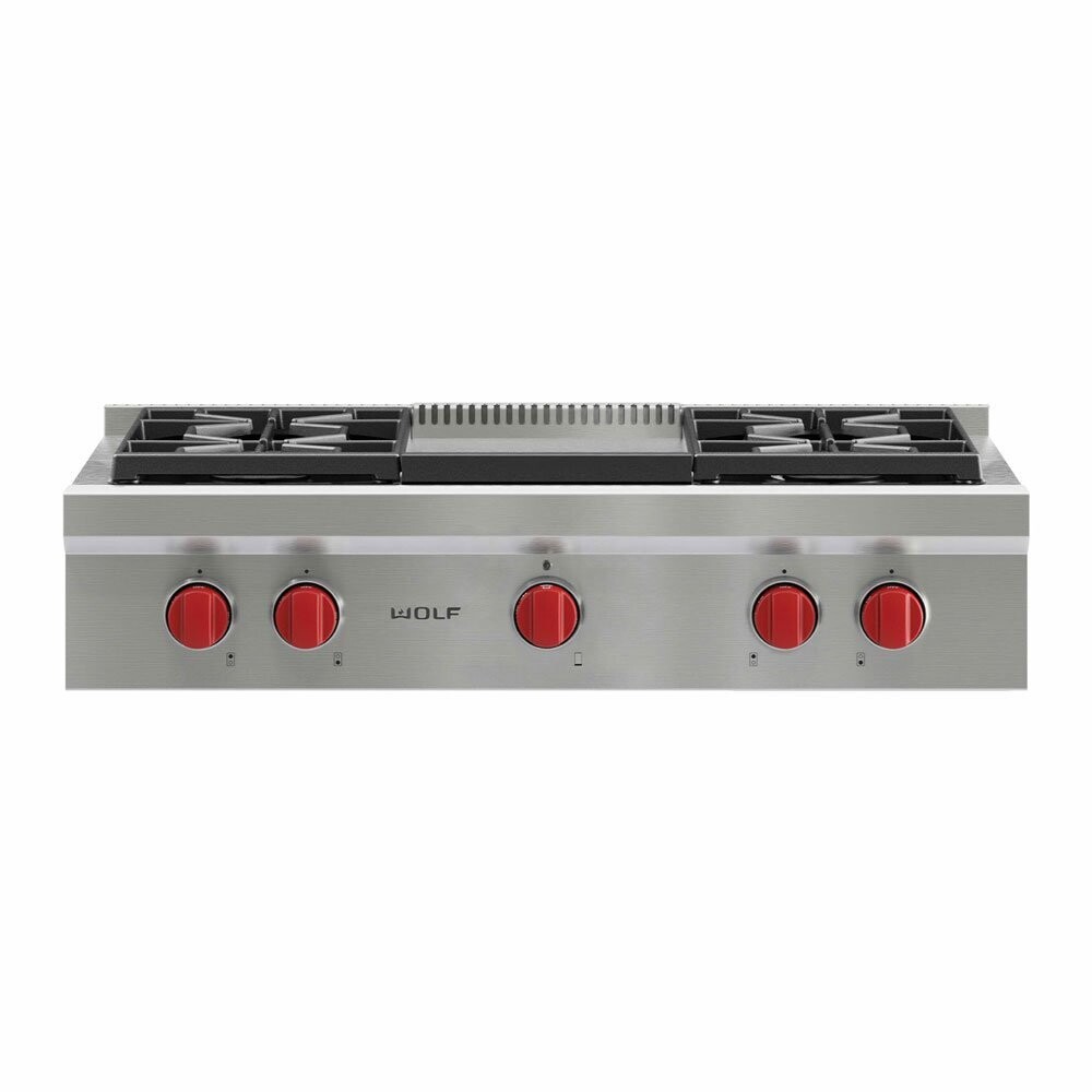 Wolf Sealed Burner RangeTop 4 Burner and Griddle Caterbitz Dorset