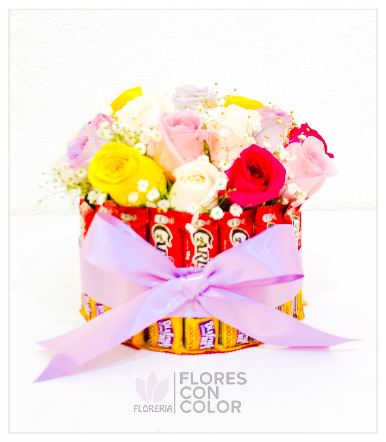 CHOCOLATE CARLOS V CON ROSAS