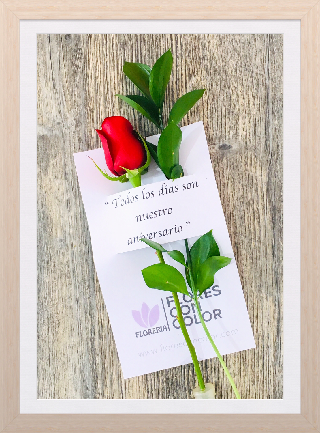 FLOWERCARD ROSA