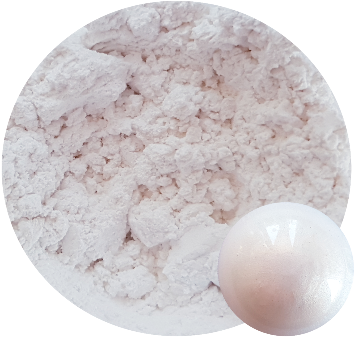 WHITE SATIN Satin White Mica Pigment powder 50ml SemiTransparent