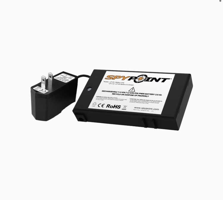 Spypoint Lithium Battery Pack and Charger LITC8