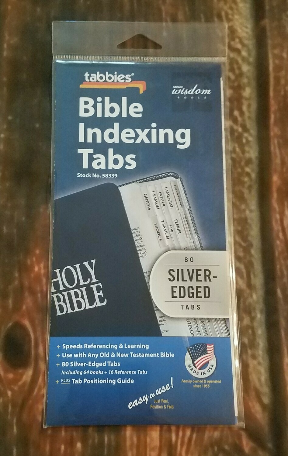 Bible Indexing Tabs Silver Edged