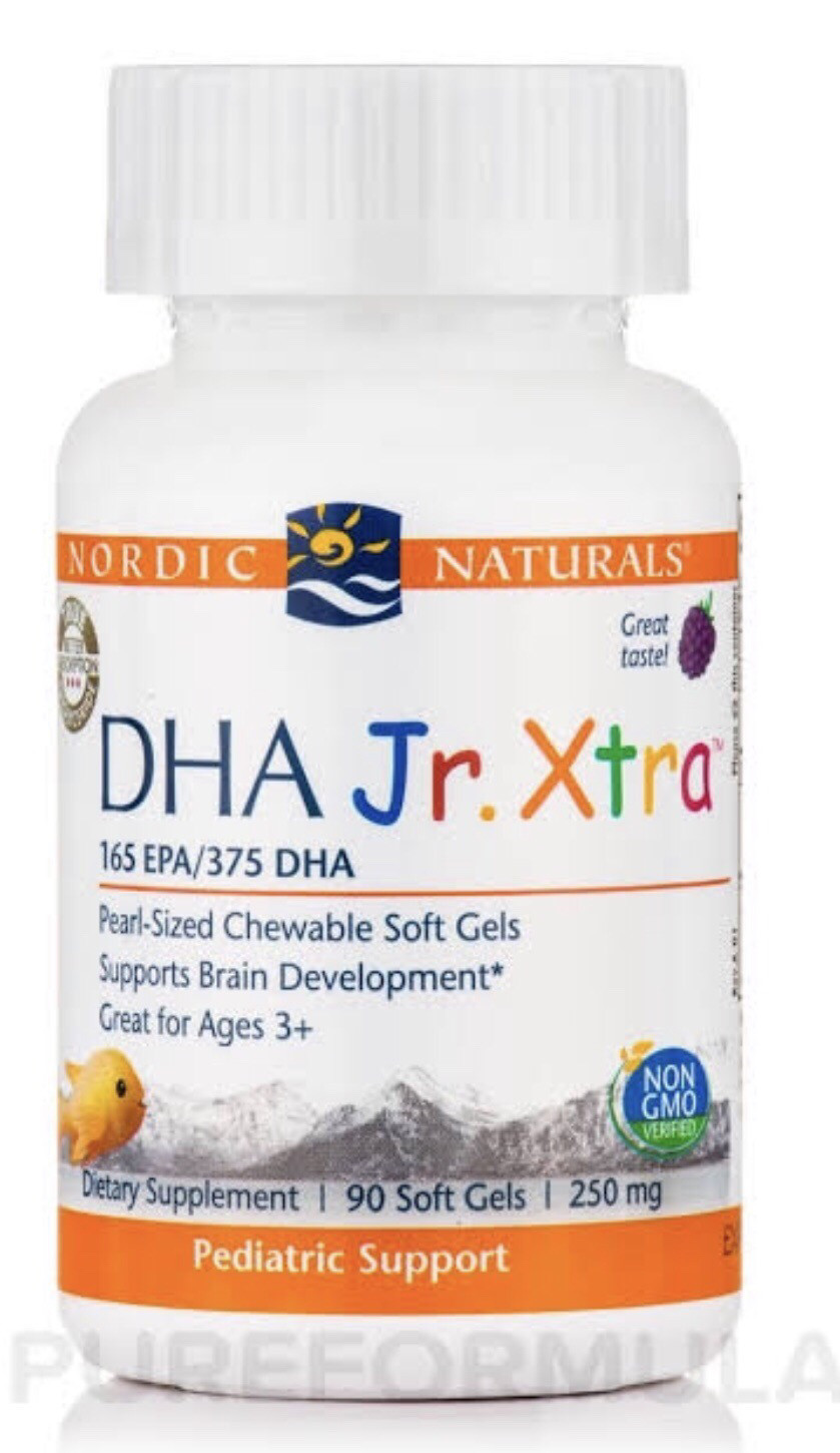 DHA Jr Xtra 90softgels, nordic naturals FREE SHIPPING