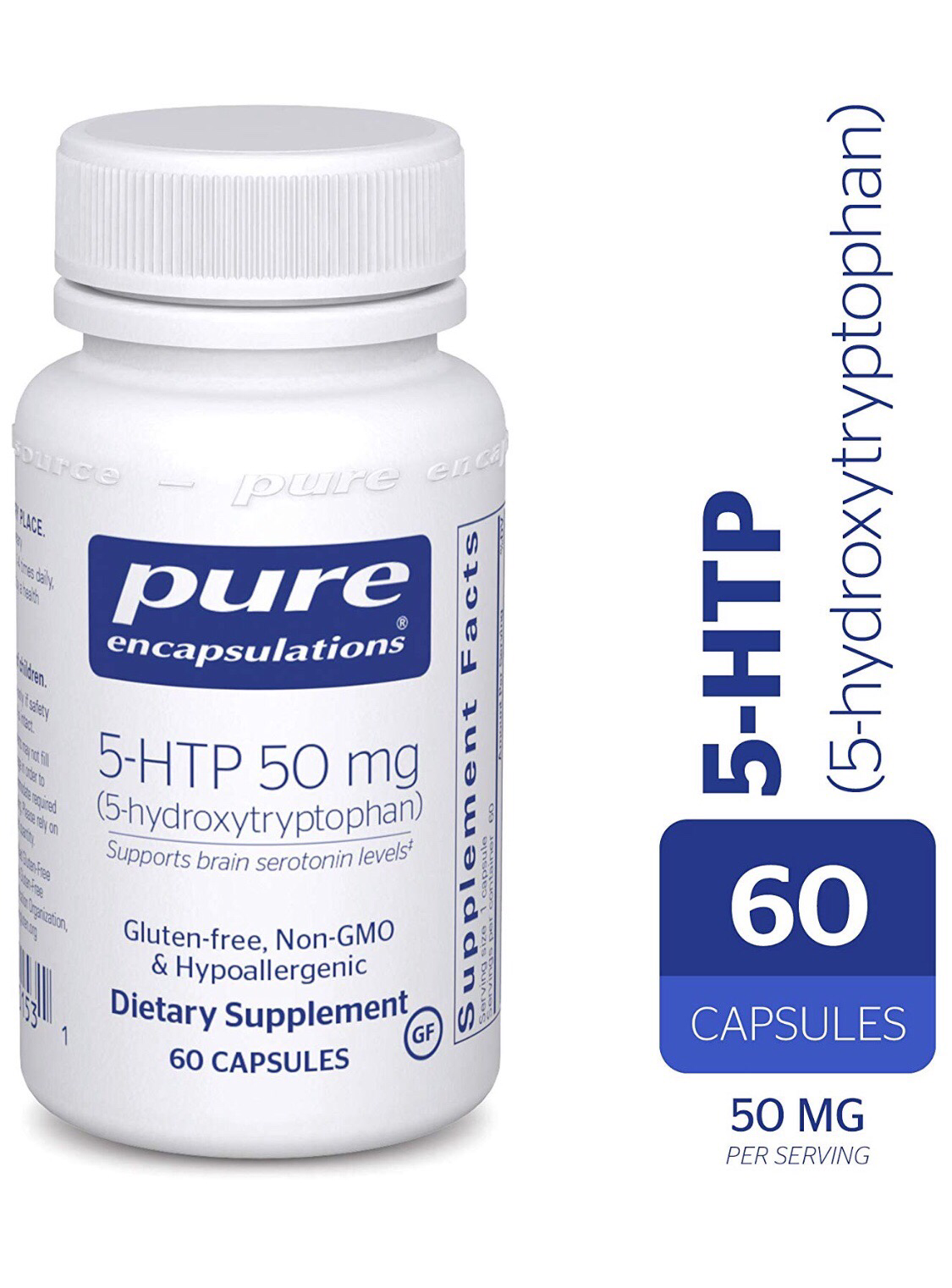 5HTP 50mg 60 capsules, pure encapsulations