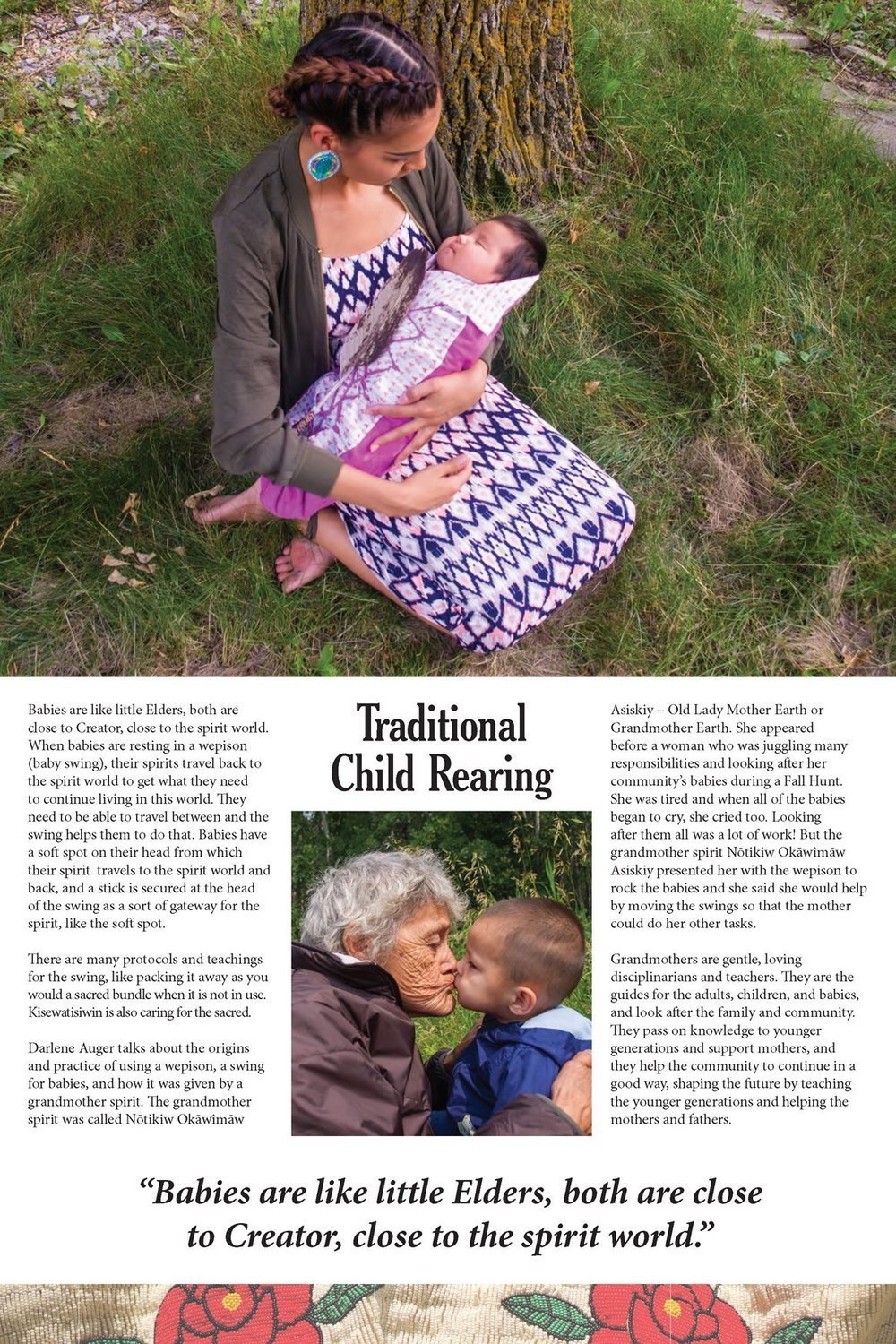 Traditional Child Rearing Poster