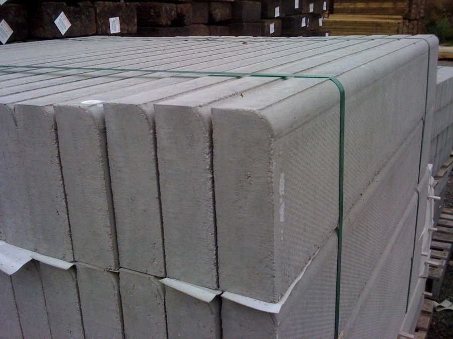 Bullnose Edging Kerb Grey 3ft