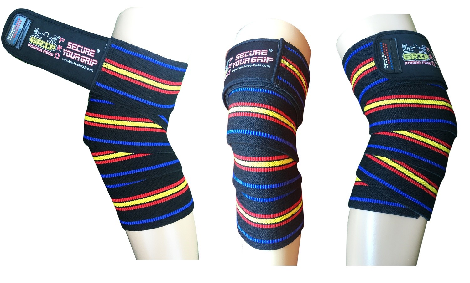 Multicolor Knee Wraps Compression & Elastic Straps Support For Men