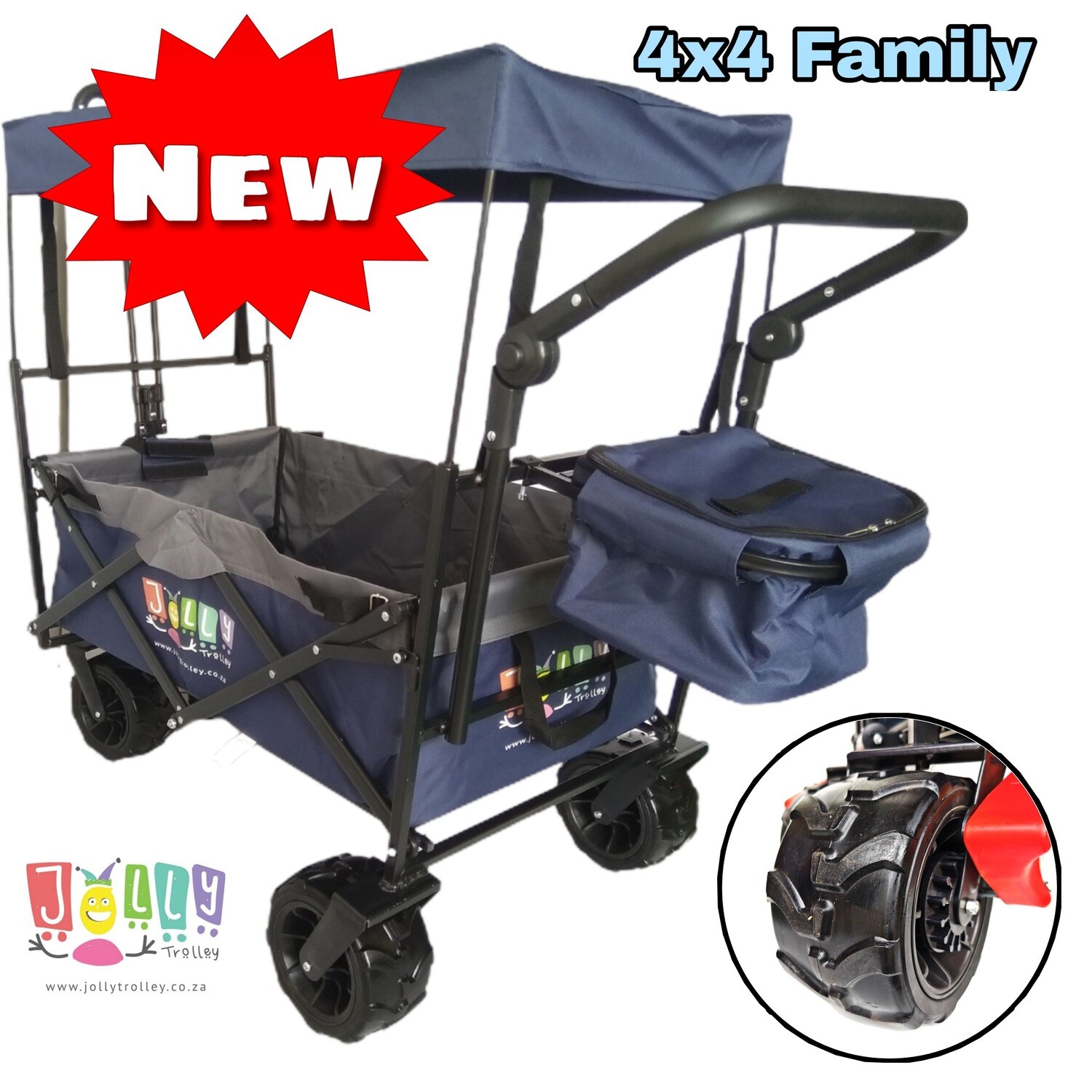 4X4 FAMILY Jolly Trolley with Canopy and Cooler bag