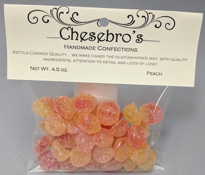 OldFashioned Peach Candy, 4.5 oz.