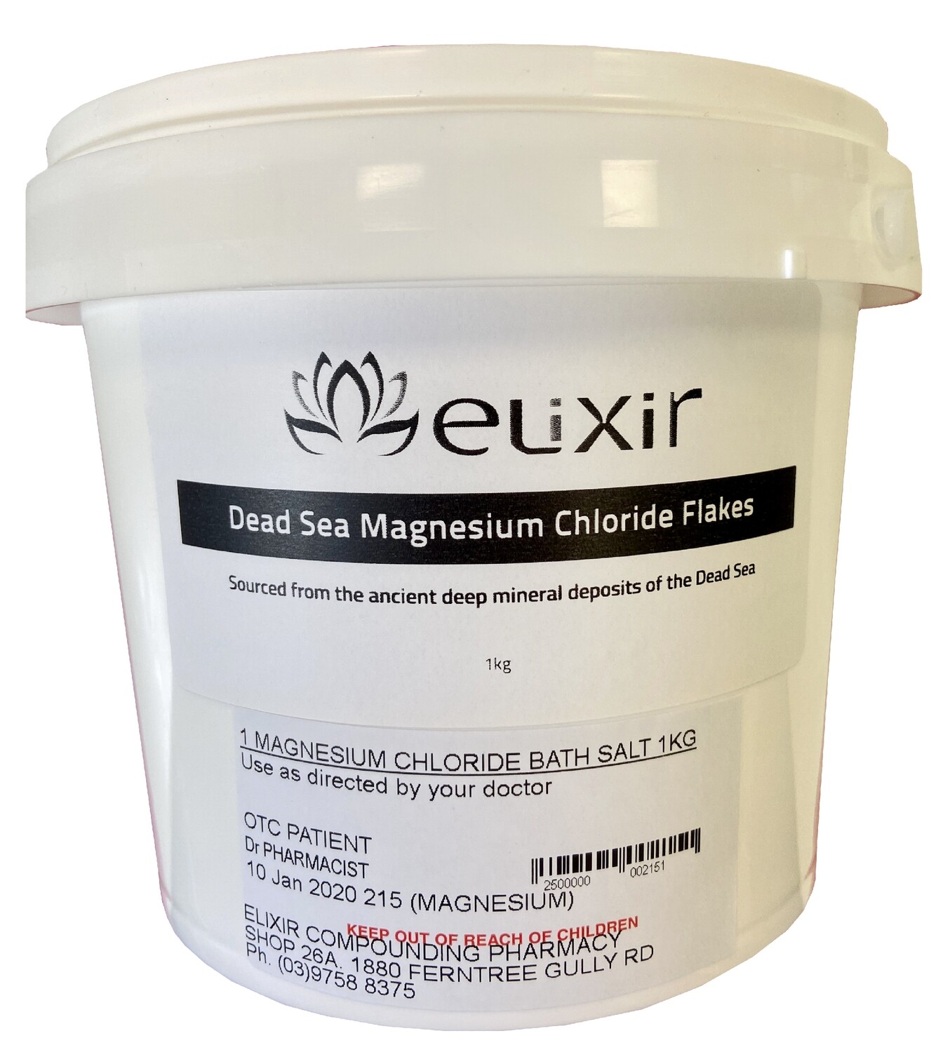 Magnesium Chloride Bath Salts 1kg