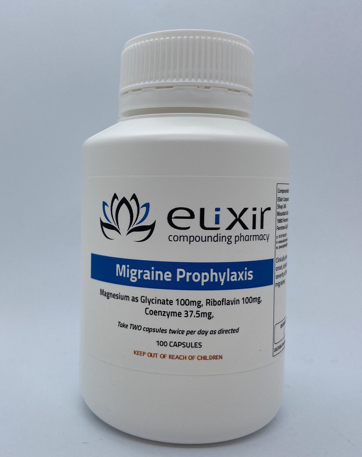 Migraine Prophylaxis 100 Capsules