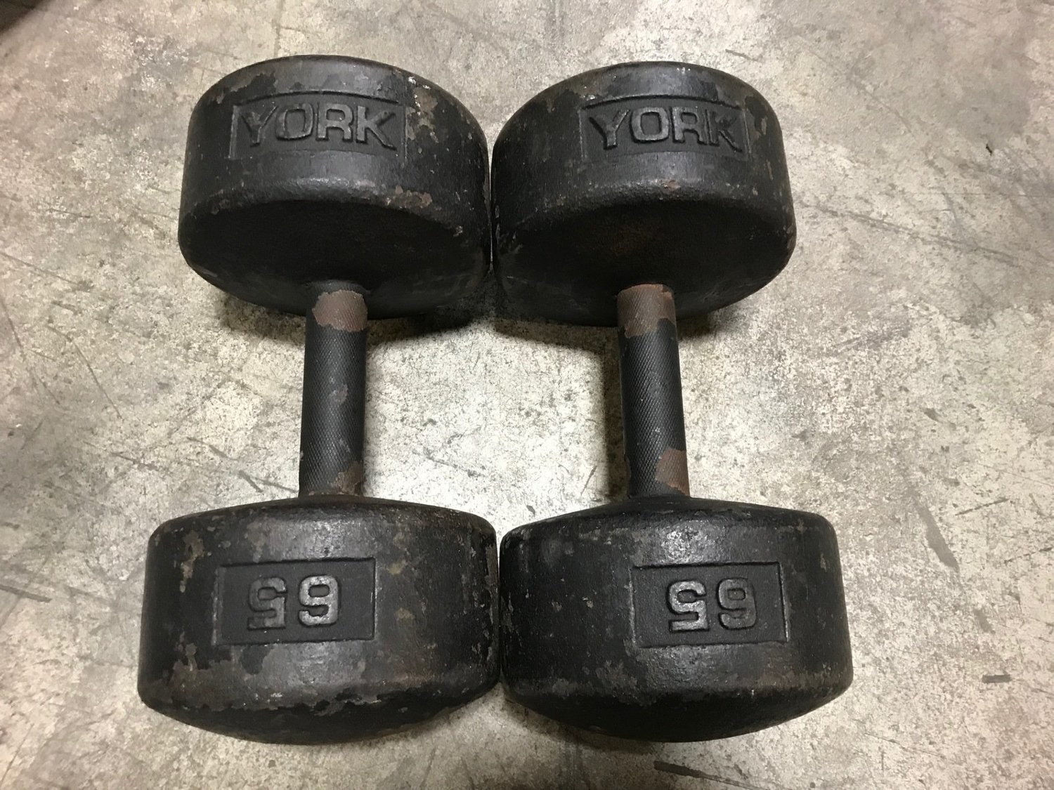 65 lbs. York Dumbbell Pair