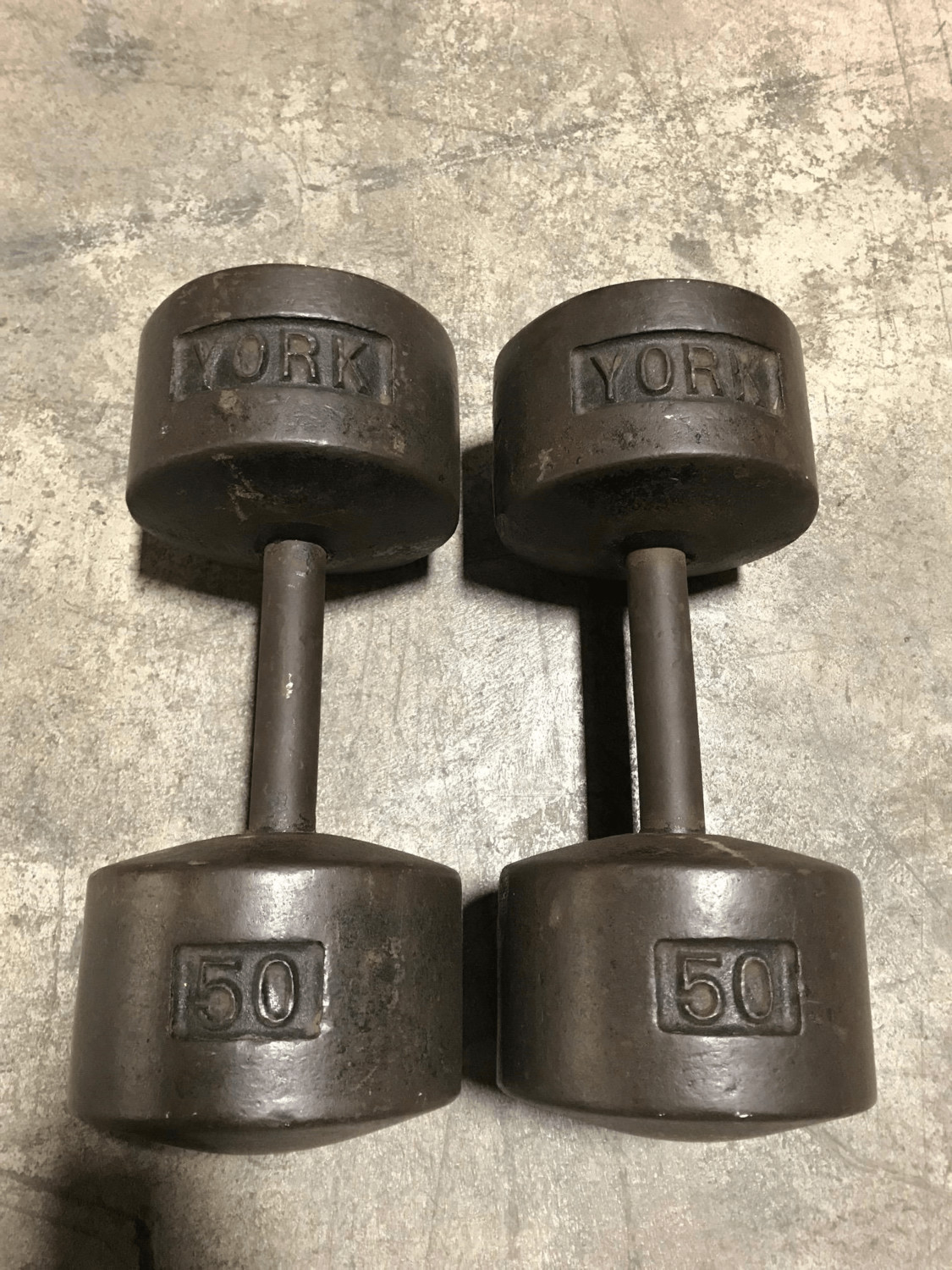 50 lbs York Dumbbell Pair
