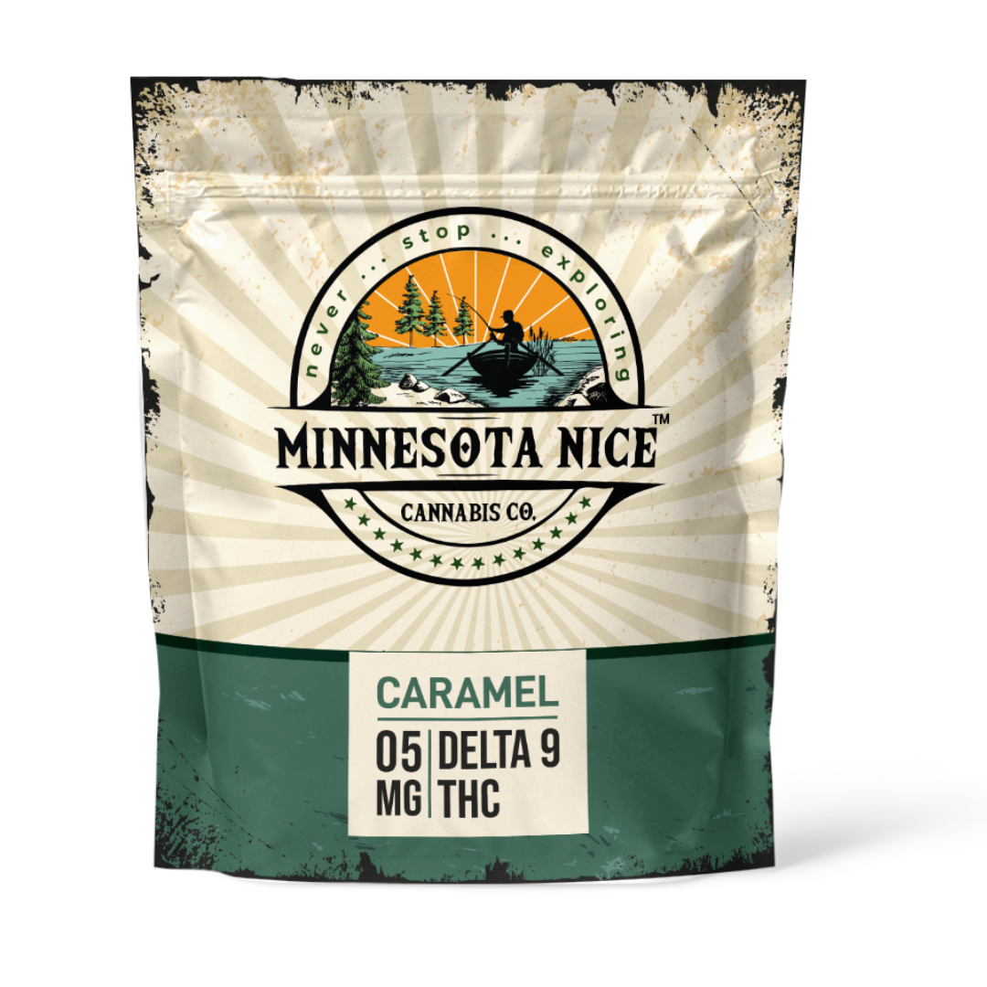 THC 5MG Caramels Minnesota Nice Cannabis Co 10 Pack
