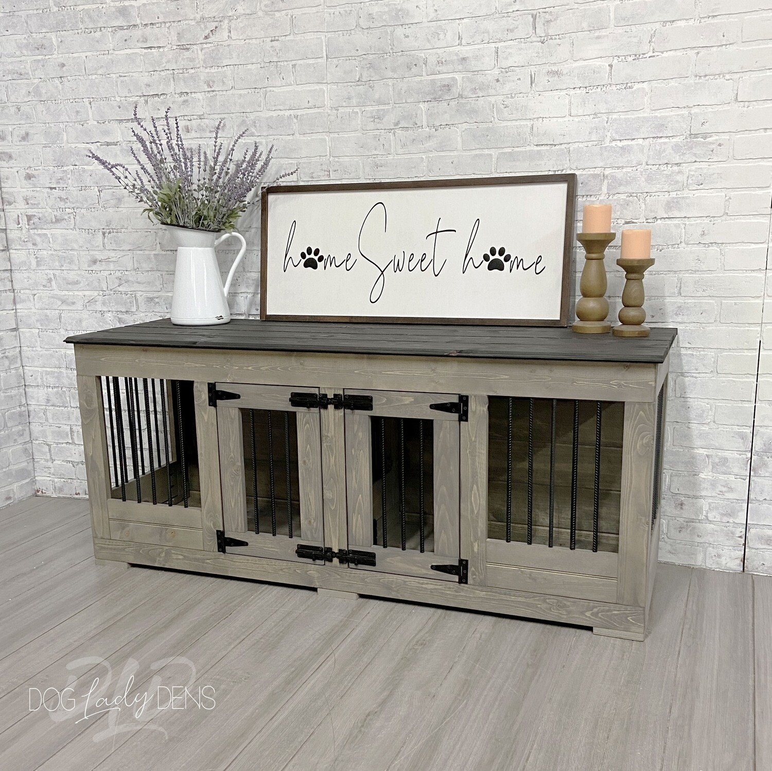 Luxury Dog Crate Furniture Classic Double Dens Dog Lady Dens