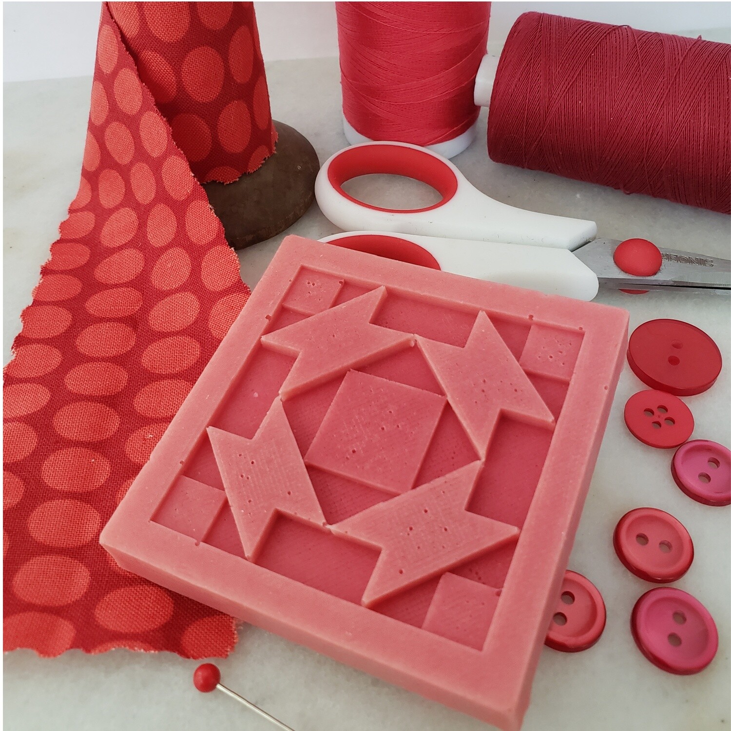 TWO Cape Cod Quilt Block Soaps