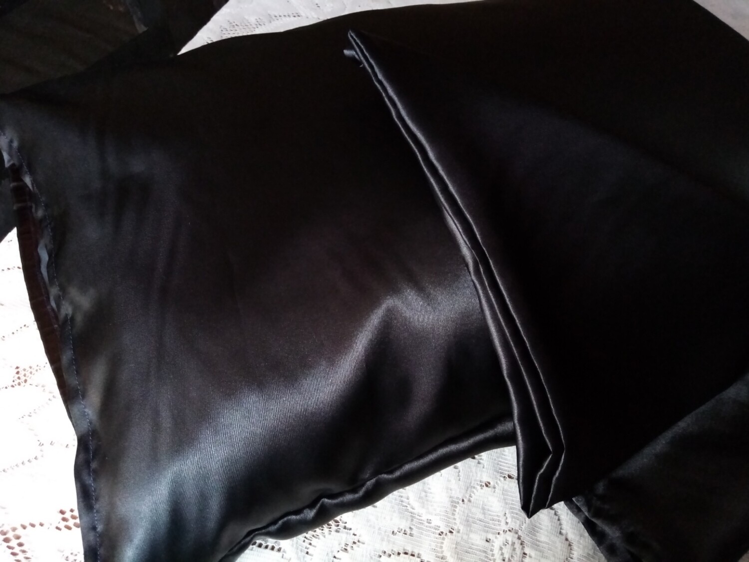 Satin Pillowcase Set (Black)