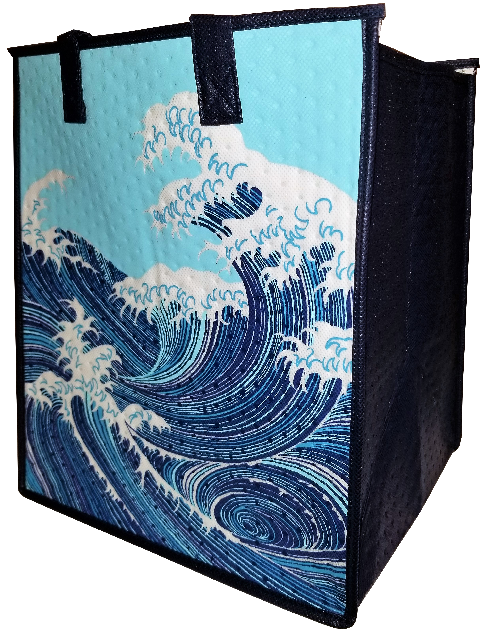 Tropical Paper Garden - Insulated Large Bag - Abunai Blue