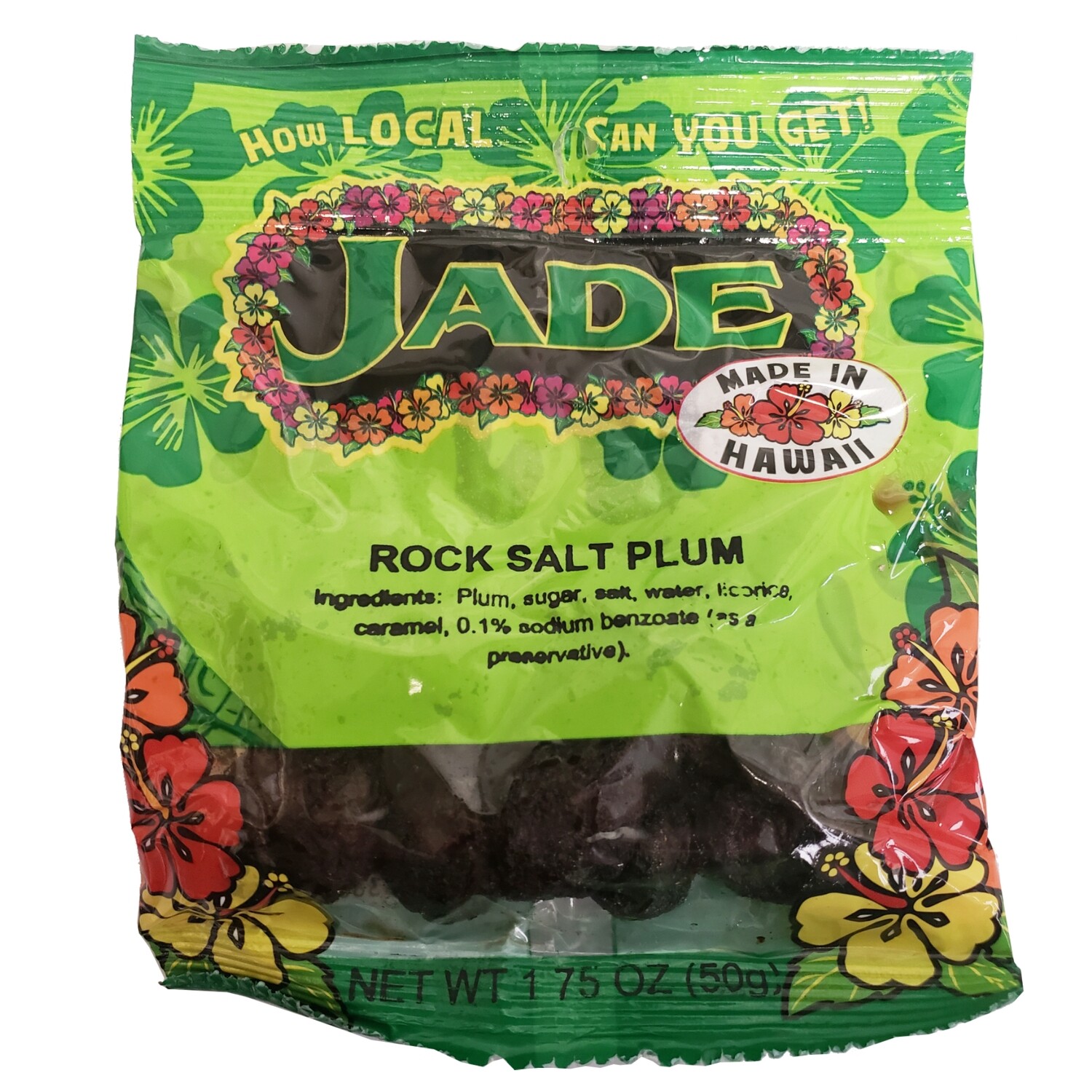 Jade Rock Salt Plum 1.75 oz Hawaiian Snack Shipped To You