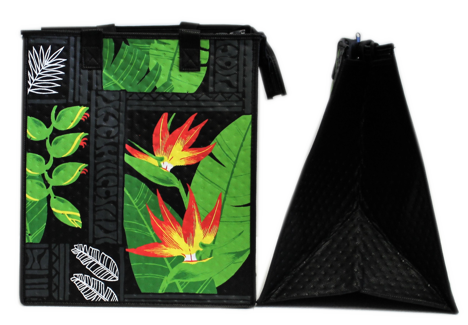 Tropical Paper Garden - Insulated Large Bag - RECOGNIZE BLACK