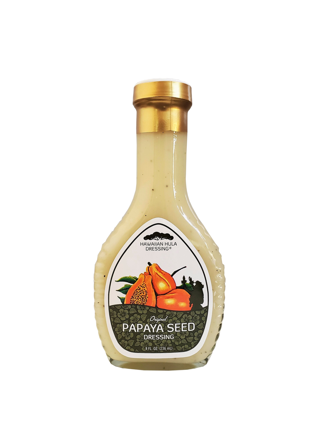 Hawaiian Hula Papaya Seed Dressing 8 oz.