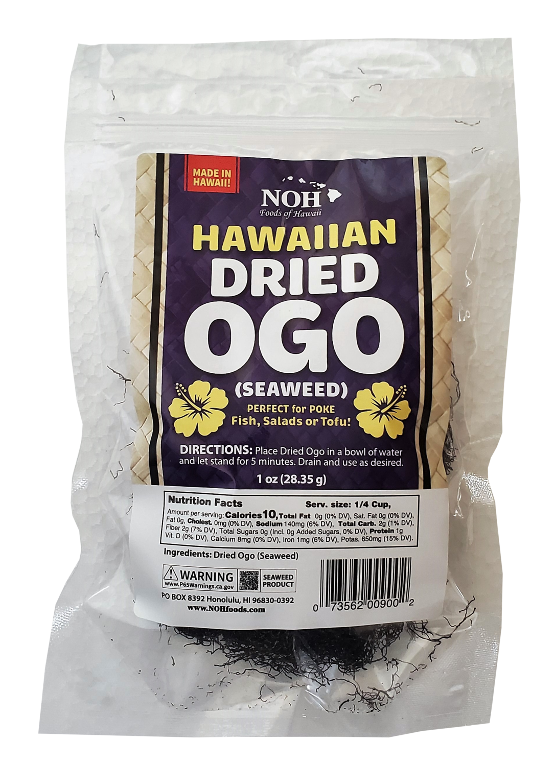 NOH Dried OGO (Seaweed) 1.0 oz