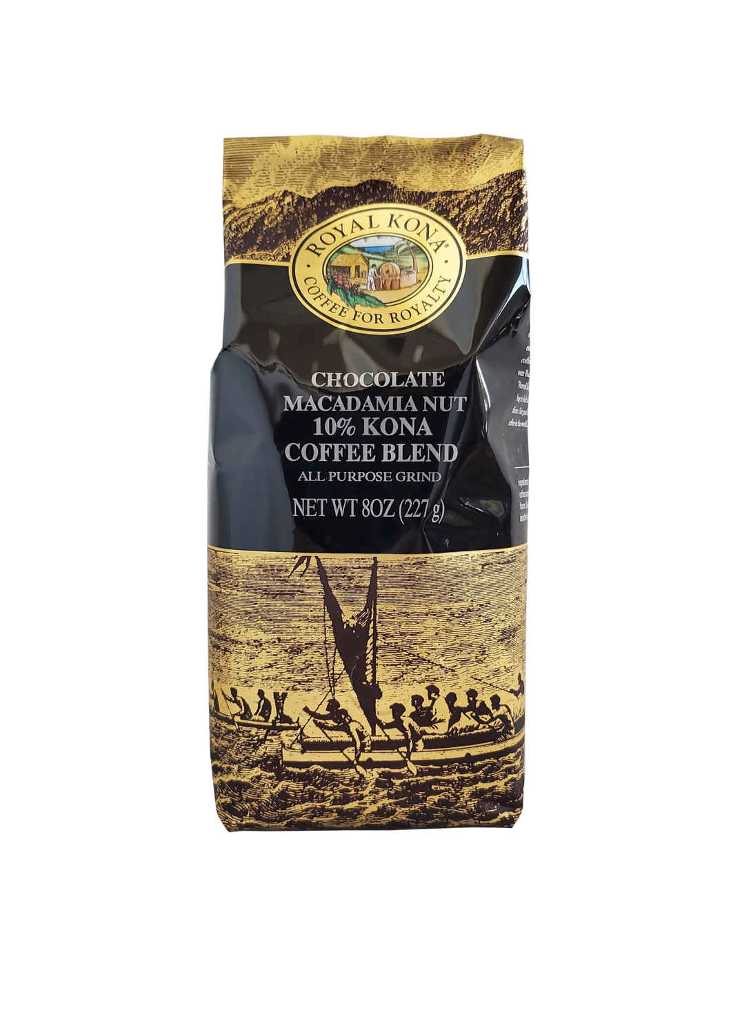 Royal Kona Coffee Chocolate Macadamia Nut 10 Kona Coffee Blend 8 oz