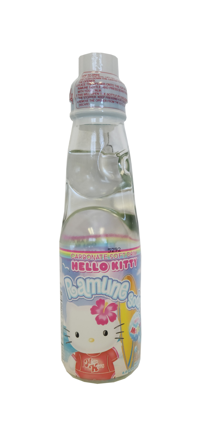 Hello Kitty Ramune Soda Drink Original 6.6 oz.