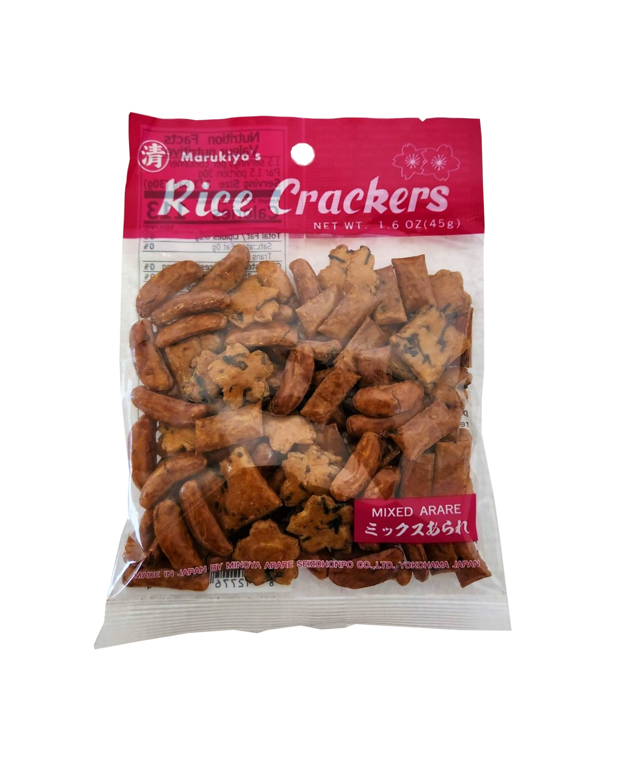 Marukiyo's Rice Crackers Mixed Arare 1.76 oz