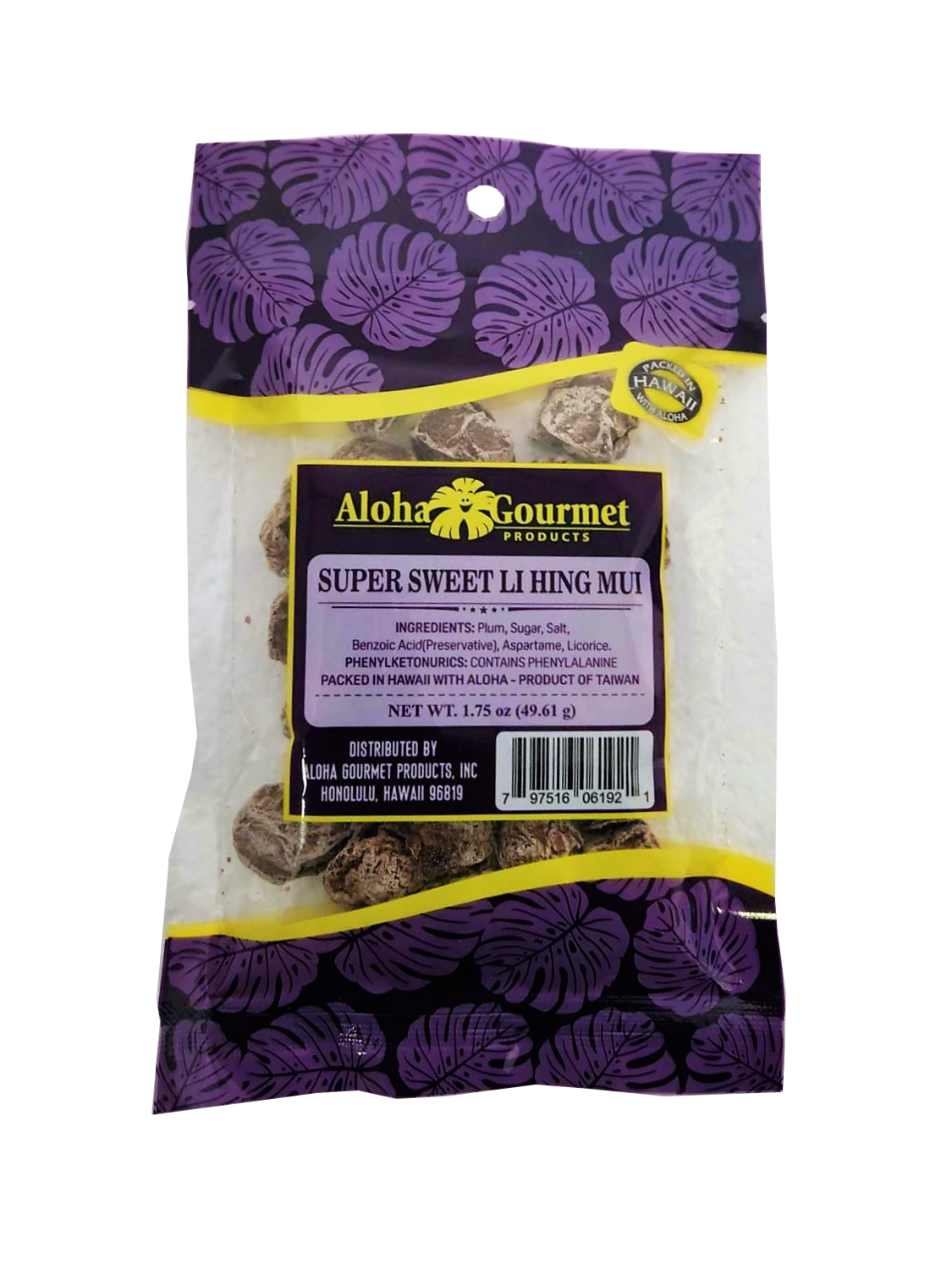 Aloha Gourmet Super Sweet Li Hing Mui Hawaii Snacks