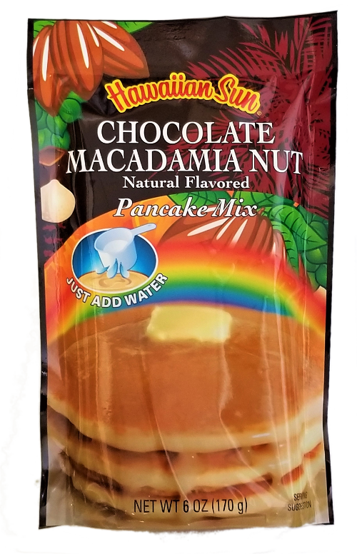 Hawaiian Sun Pancake MixChocolate Macadamia Nut 6 oz Hawaii Made