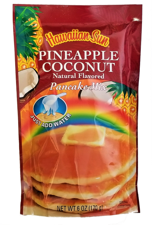 Hawaiian Sun Pancake MixPineapple Coconut 6 oz Hawaii Made