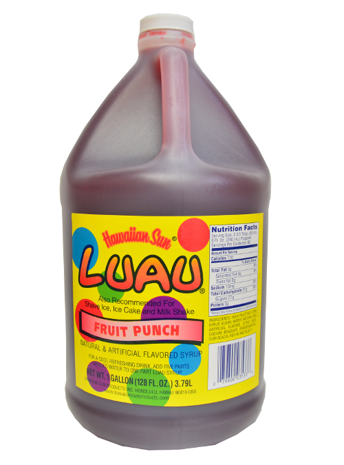 Hawaiian Sun Luau Fruit Punch Syrup Hawaii Made