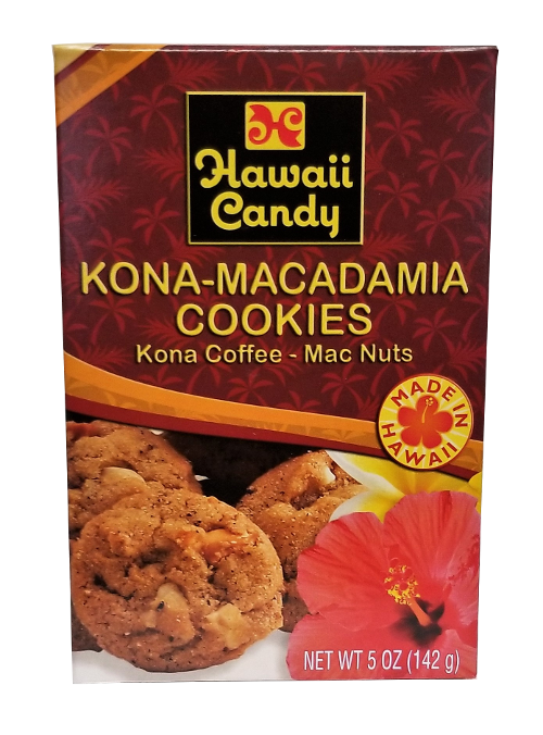 Hawaii Candy Kona Coffee Macadamia Nut Cookies 5 oz