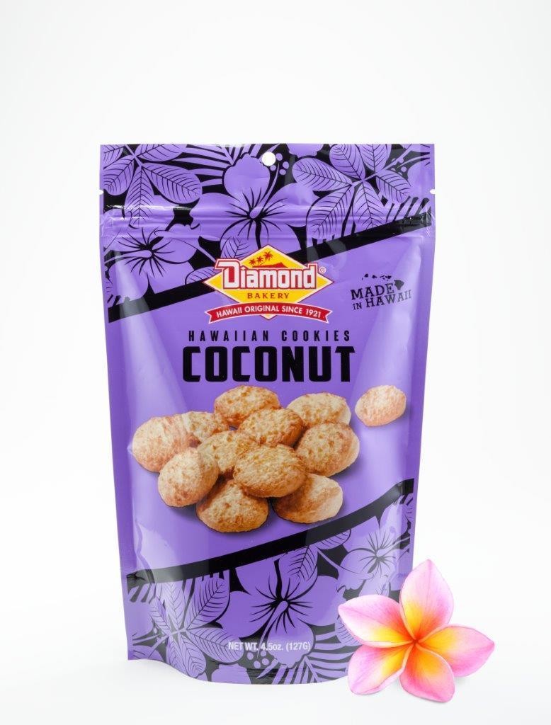Diamond Bakery Coconut Cookies 4.5 oz Made in Hawaii