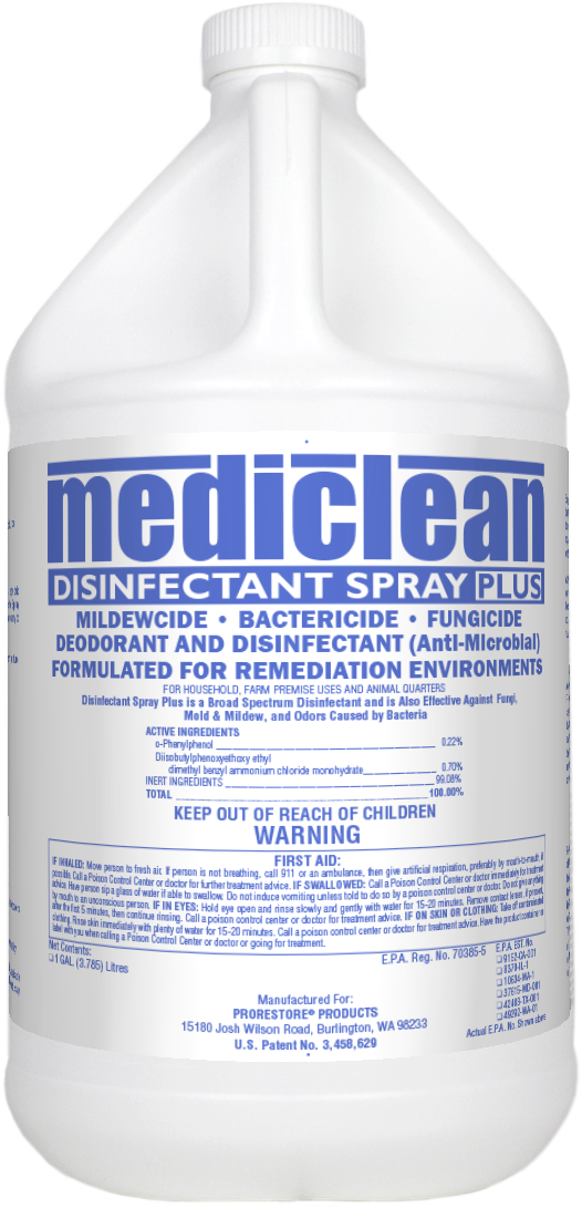MediClean Disinfectant Spray Plus (GL) Antimicrobial Cleaners Depot