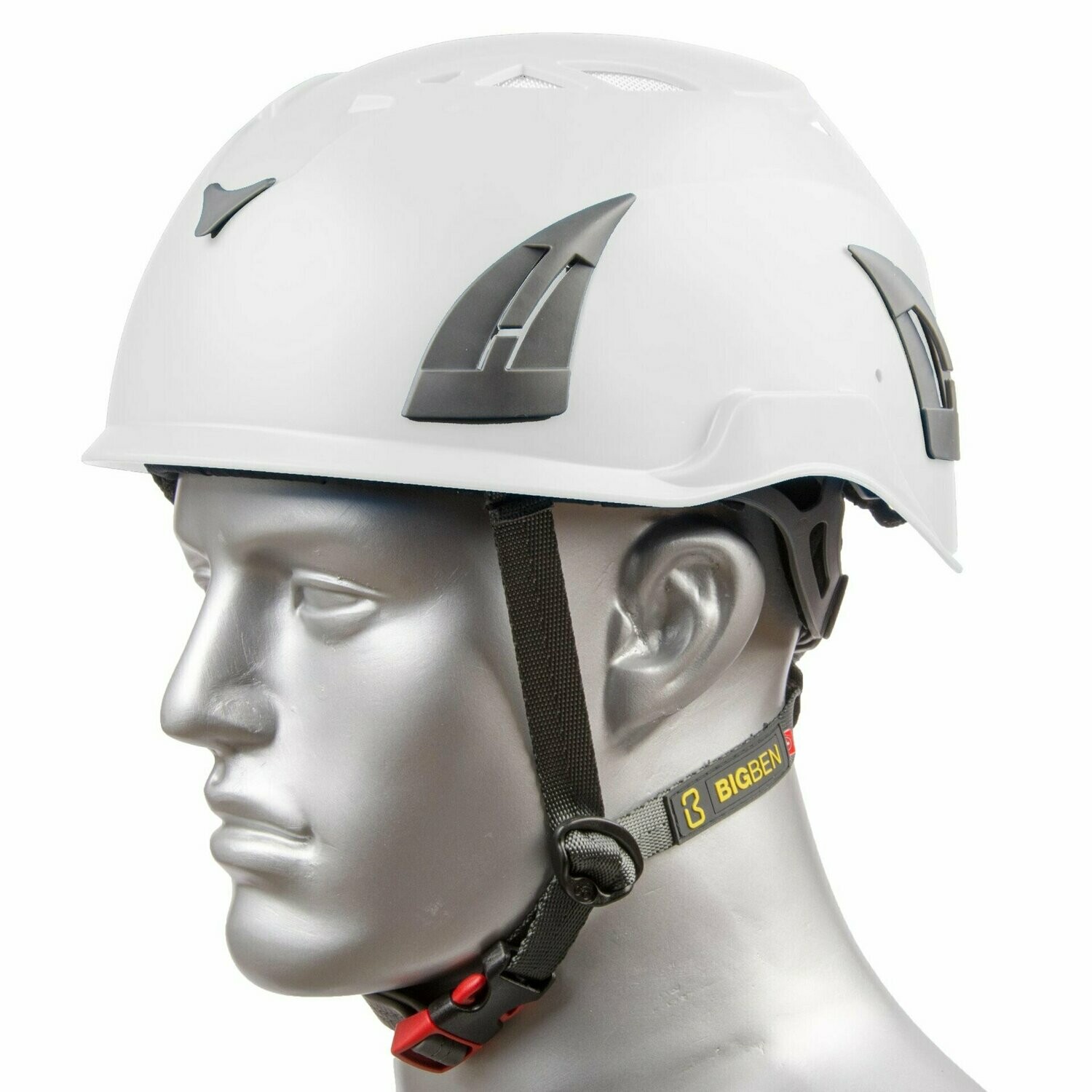 BIG BEN UltraLite Height Safety Helmet UNVENTED White