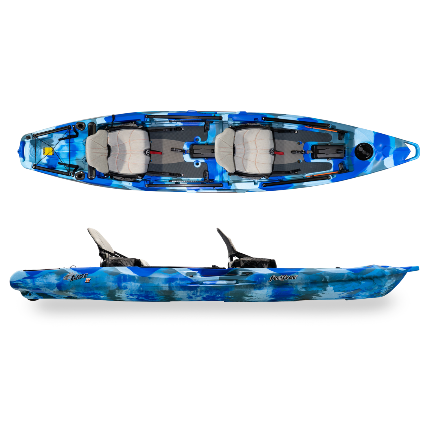 Feelfree Lure II Tandem Kayak w/Overdrive Ocean Camo