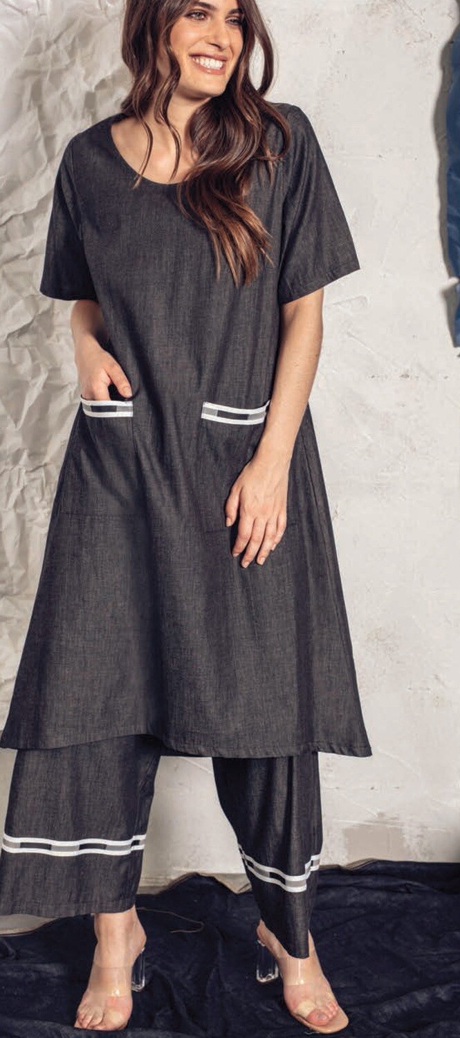 G oze Day And Night Soft Denim Long Tunic Wild Curves g-oze-day-and-night-soft-denim-long-tunic-wild-curves