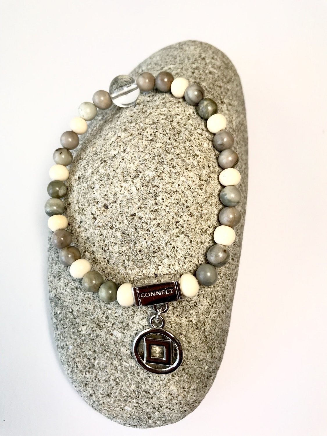 No One Should Stand Alone Clarity Bracelet Jasper 925 Silver