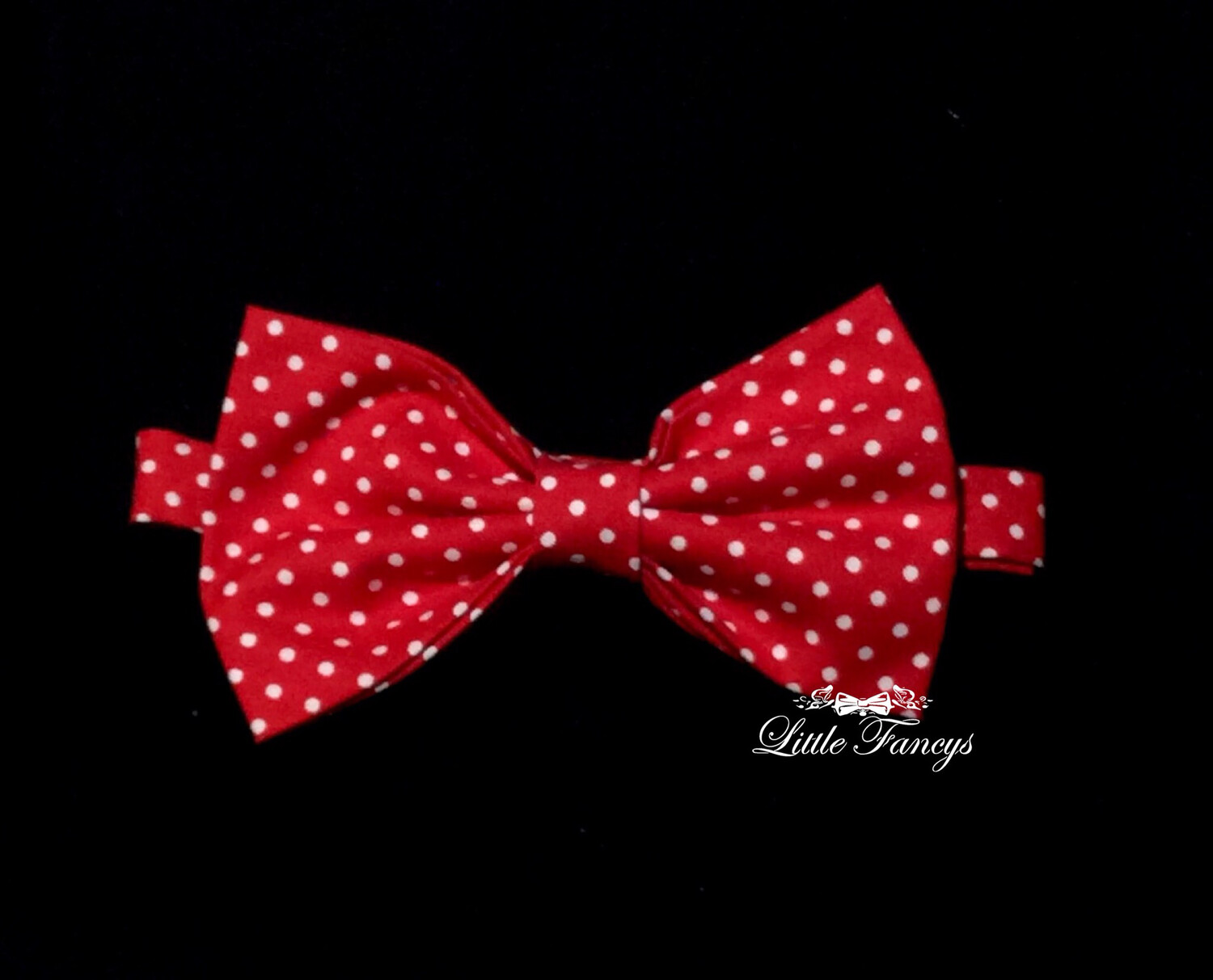 Red And White Polka Dot Bow Tie