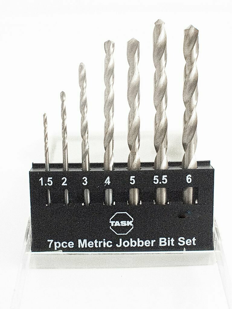 Jobber drill bit set 7 piece HSS