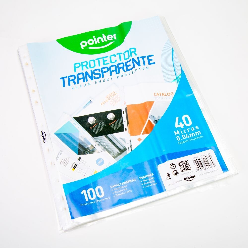 Protector P/Hoja 8 1/2" x 11" Calibre Medio Pointer