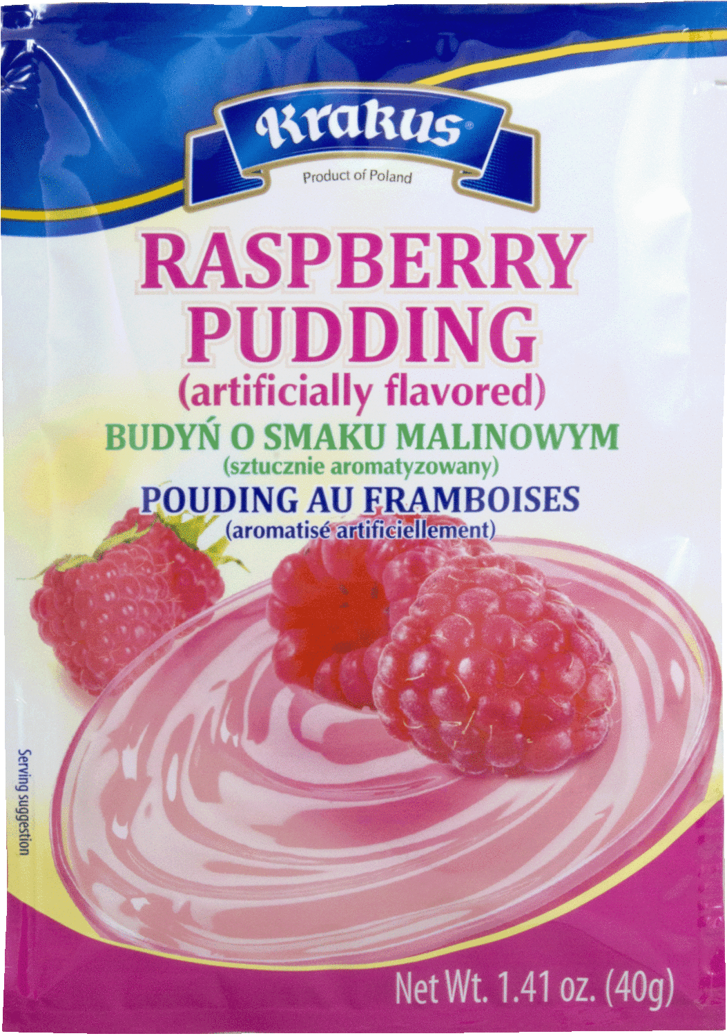Raspberry pudding