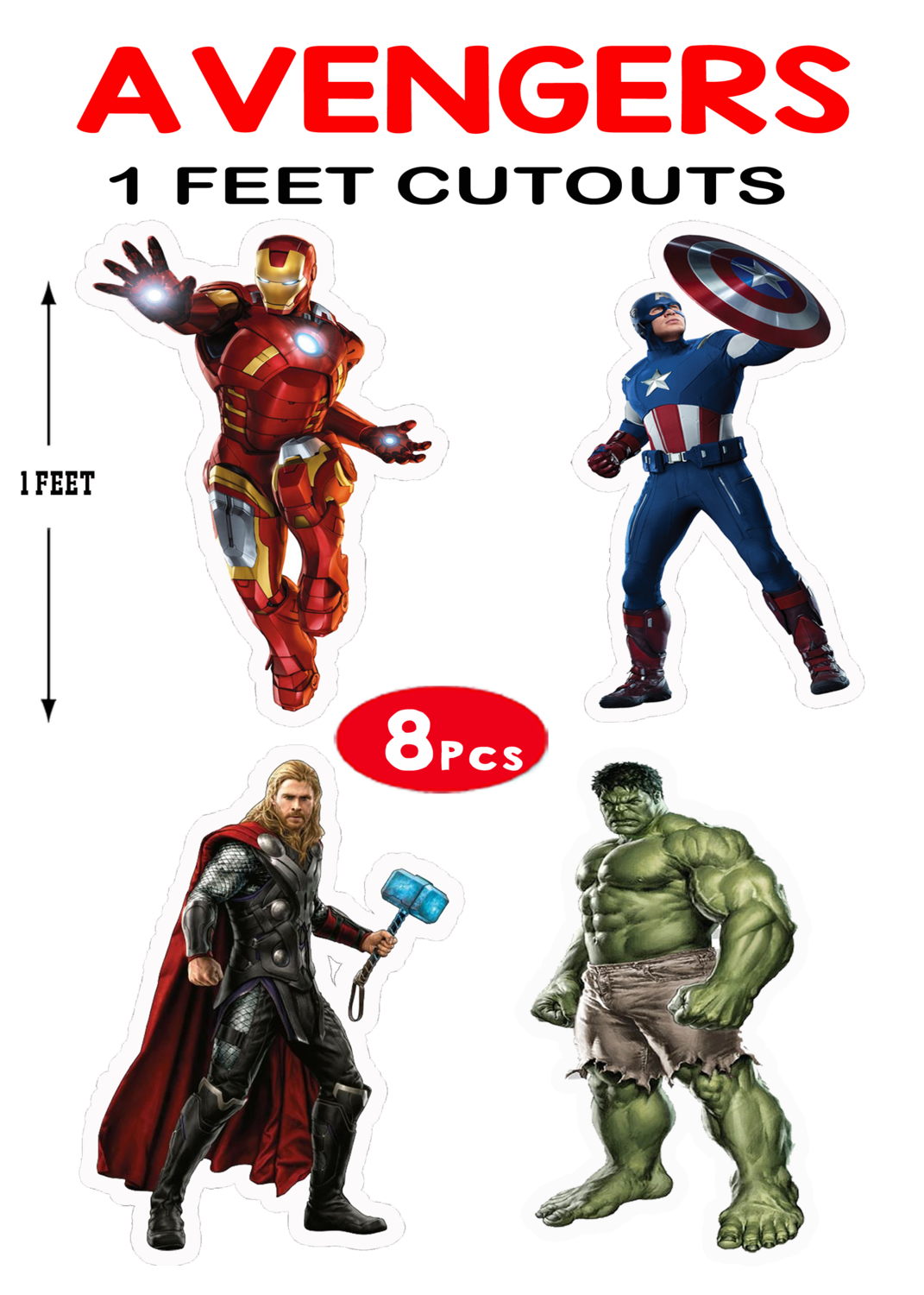 Cutouts 1ft 8 Pcs cutouts-1ft-8-pcs