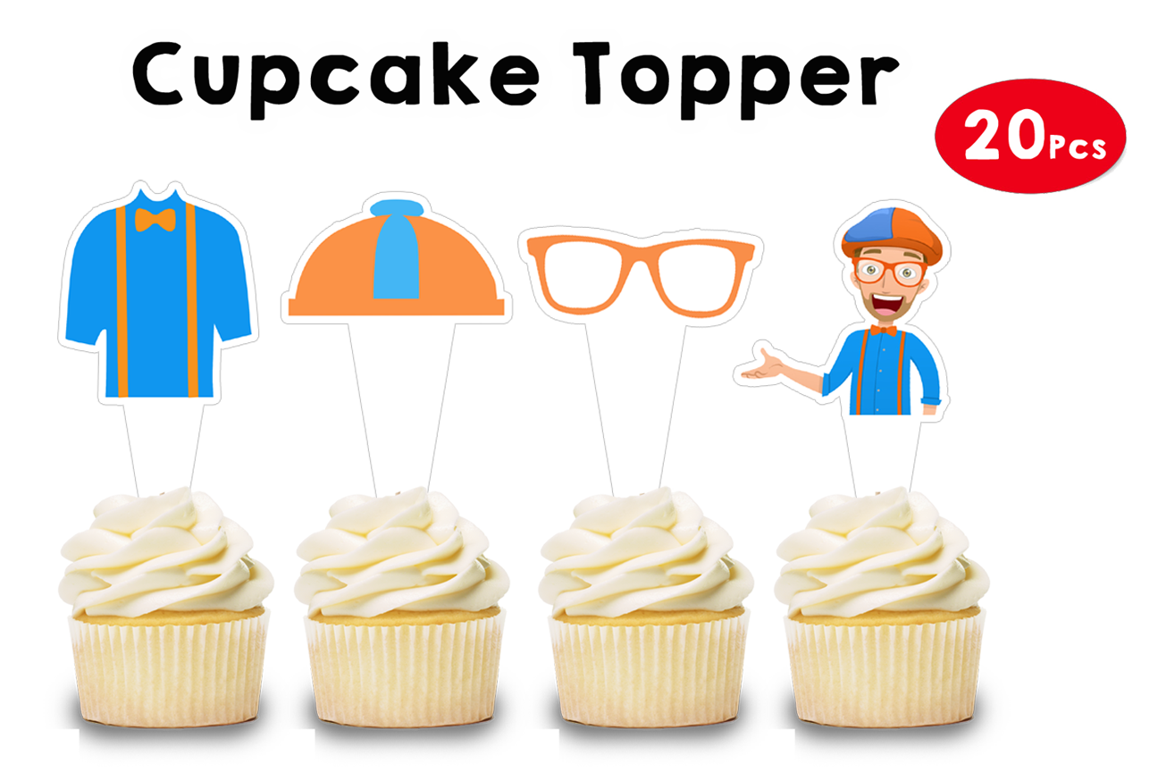 Personalized Birthday Cupcake Topper (20 Pcs)