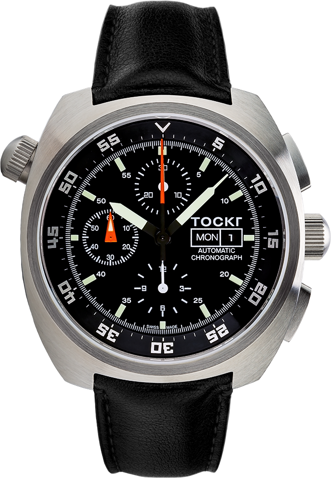 Air Defender Stainless Steel Calf Leather Store Grenon's of Newport