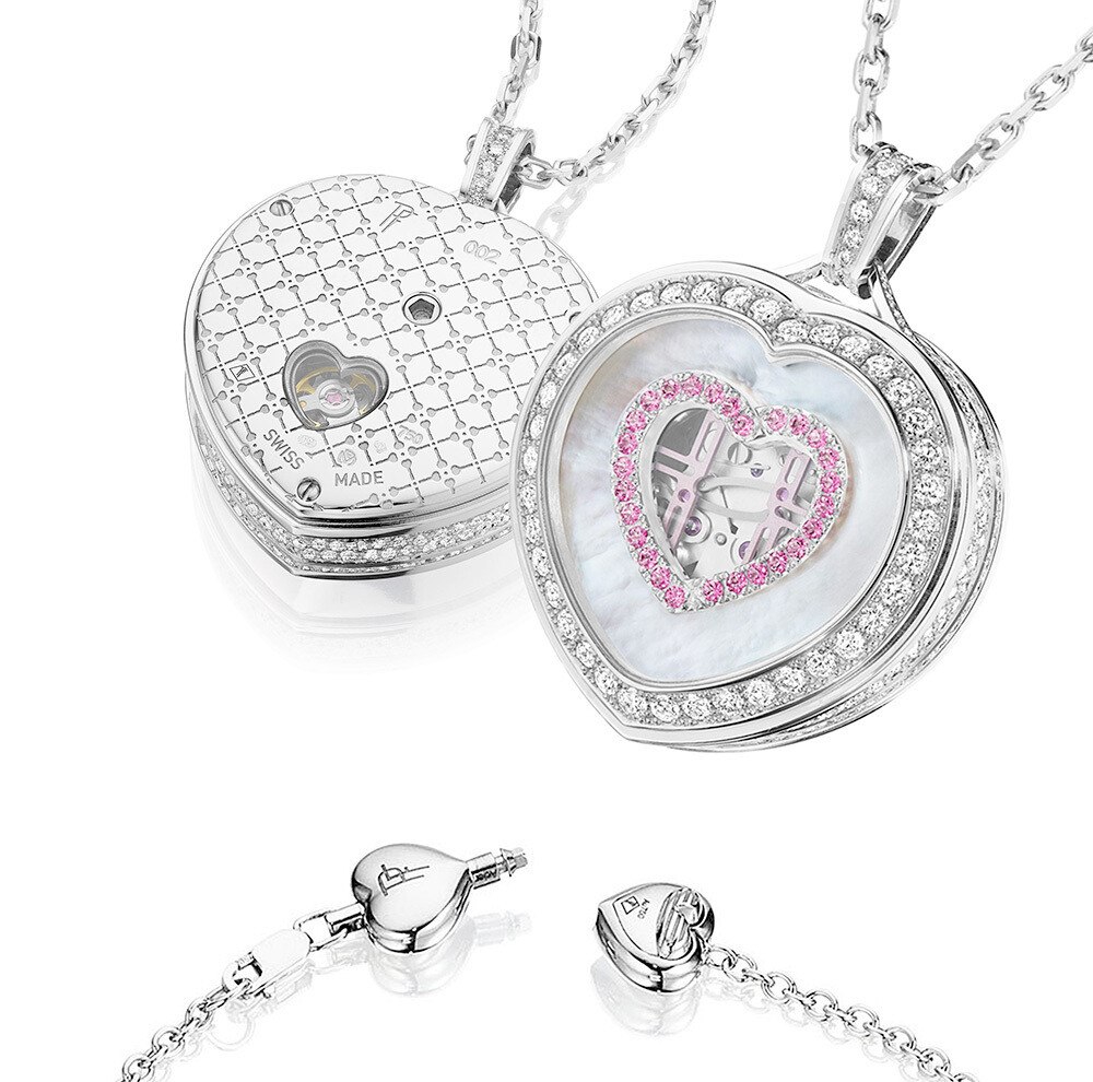 Paul Forrest Heart Pendant PFHW26 White Gold Grenon's of Newport