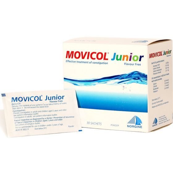 MOVICOL JUNIOR 6.9G CHOC 30 PK