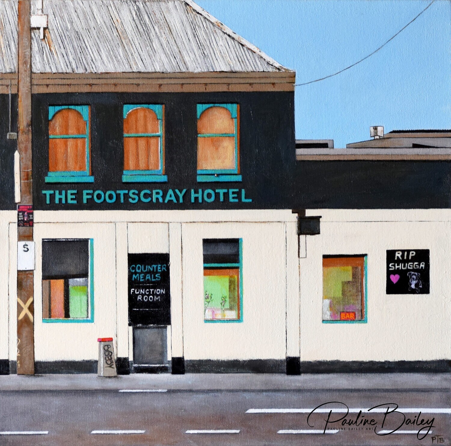 Original painting Footscray Hotel